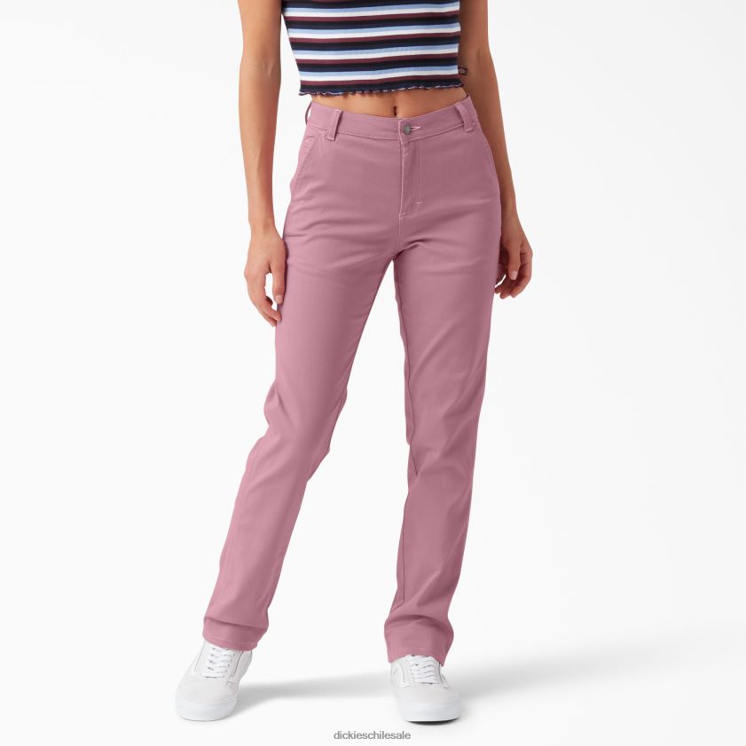 regular mujer pantalones de carpintero con dobladillo enrollado Dickies vestir X4H0F1789