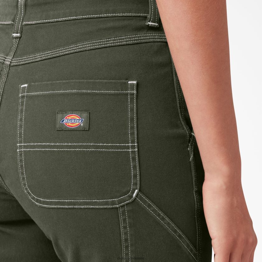 regular mujer pantalones de carpintero con dobladillo enrollado Dickies vestir X4H0F1790