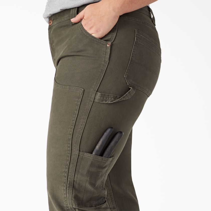 regular mujer pantalones de carpintero con doble frente de pato plus Dickies vestir X4H0F1862