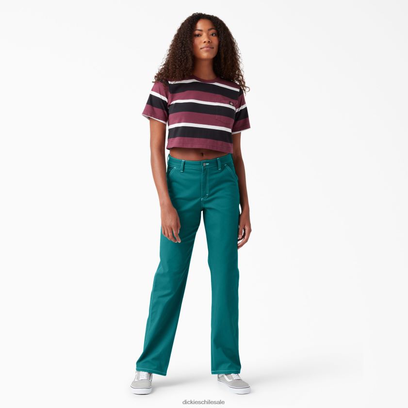 regular mujer pantalones de carpintero de cintura alta Dickies vestir X4H0F1721