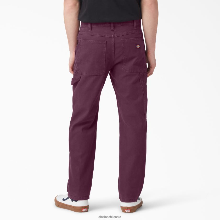 vino de uva lavado a la piedra (srw) hombres pantalones de carpintero de pato lavado a la piedra de corte regular Dickies vestir X4H0F253