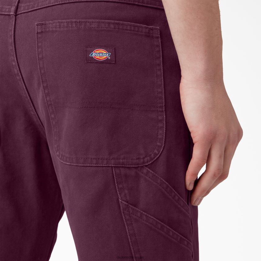 vino de uva lavado a la piedra (srw) hombres pantalones de carpintero de pato lavado a la piedra de corte regular Dickies vestir X4H0F253