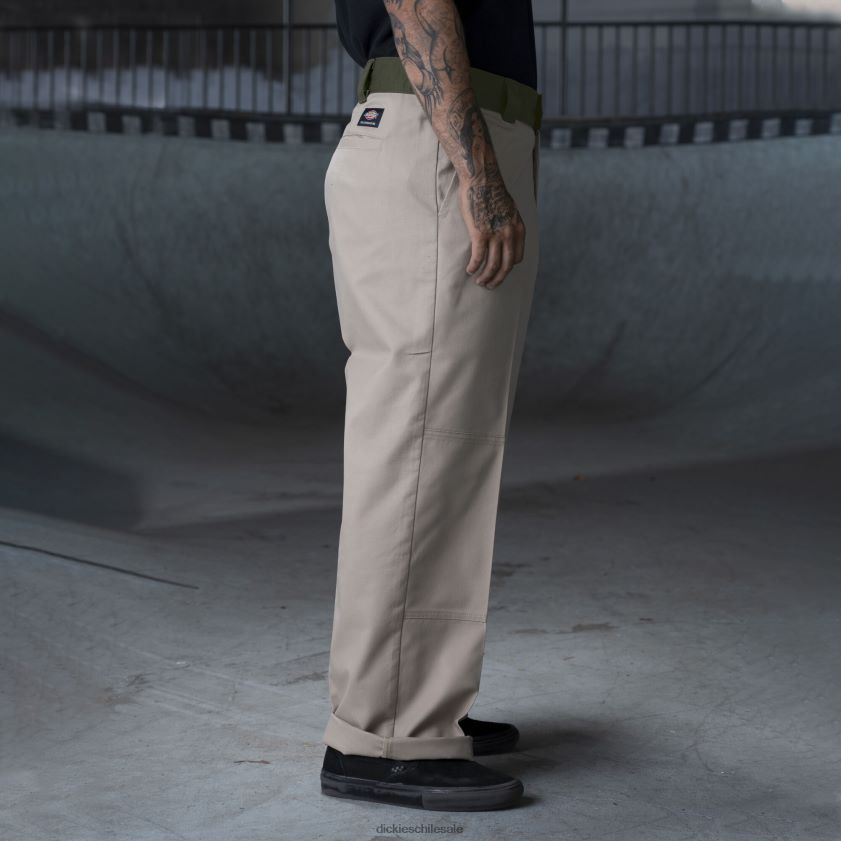 bloque de color arena del desierto/oliva (dvc) hombres ronnie sandoval pantalones de doble rodilla Dickies vestir X4H0F234