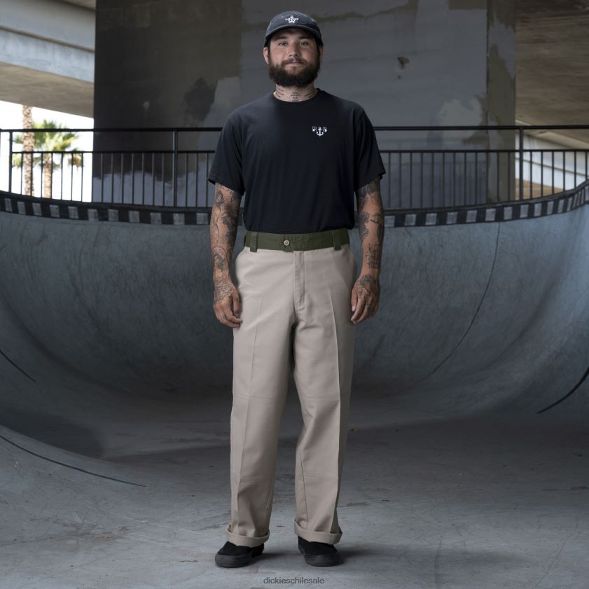 bloque de color arena del desierto/oliva (dvc) hombres ronnie sandoval pantalones de doble rodilla Dickies vestir X4H0F234