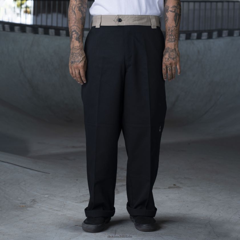 bloque de color negro/arena del desierto (bdc) hombres ronnie sandoval pantalones de doble rodilla Dickies vestir X4H0F233