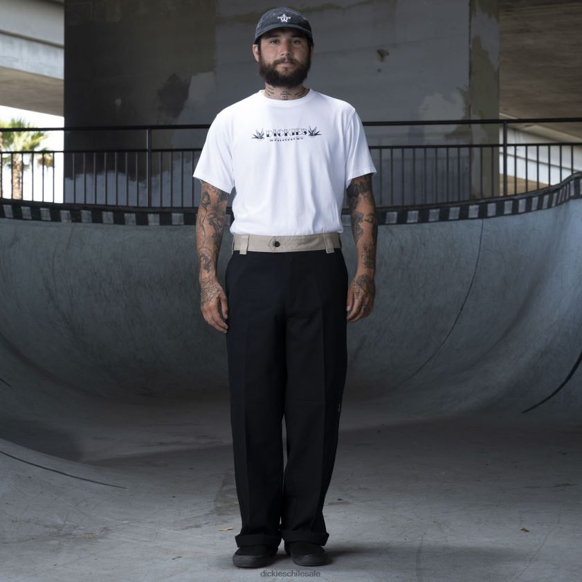 bloque de color negro/arena del desierto (bdc) hombres ronnie sandoval pantalones de doble rodilla Dickies vestir X4H0F233