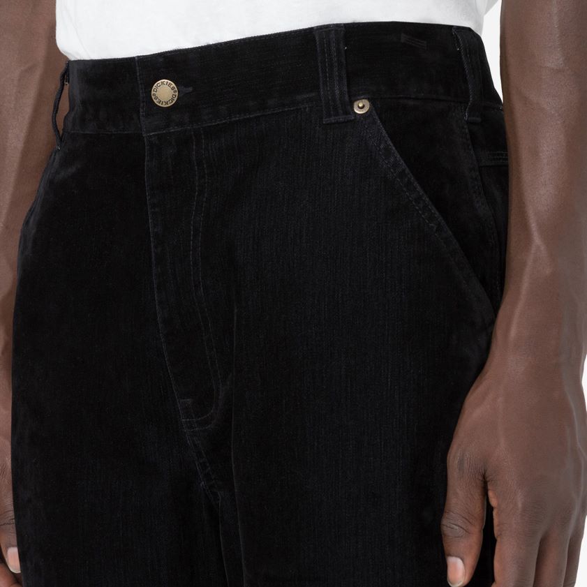 negro (bkx) hombres Vaqueros utilitarios con doble rodilla para ceremonia de inauguración Dickies vestir X4H0F283