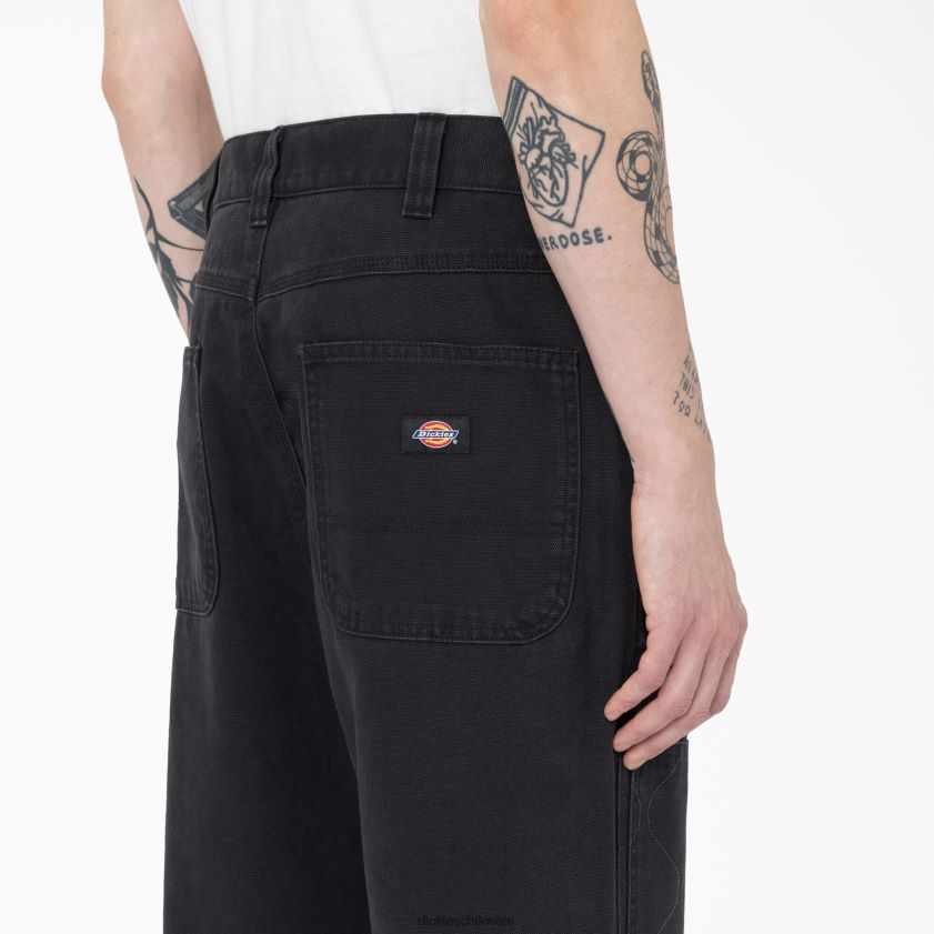 negro (bkx) hombres pantalones utilitarios thorsby con doble frente Dickies vestir X4H0F294