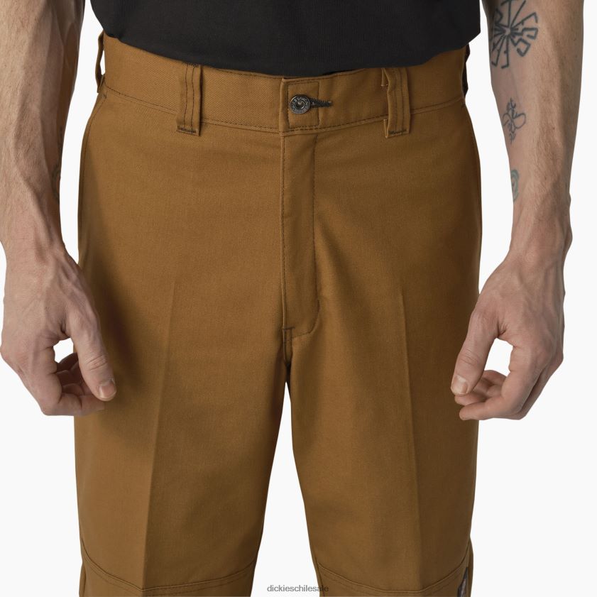 pato marrón/puntada de contraste (hwc) hombres pantalones de skate de doble rodilla Dickies vestir X4H0F164