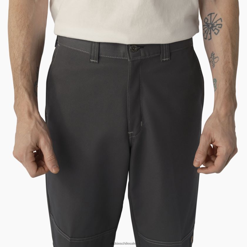 pespunte gris/carbón (hcg) hombres pantalones de skate de doble rodilla Dickies vestir X4H0F162