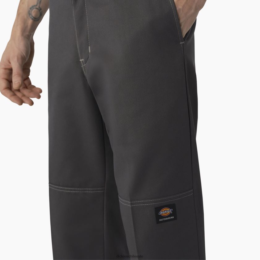 pespunte gris/carbón (hcg) hombres pantalones de skate de doble rodilla Dickies vestir X4H0F162