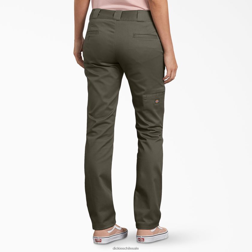 regular mujer pantalones slim fit con doble rodilla Dickies vestir X4H0F1876