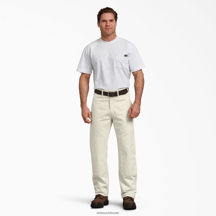 beige natural (nt) hombres pantalones de pintor utilitarios con doble rodilla Dickies vestir X4H0F159