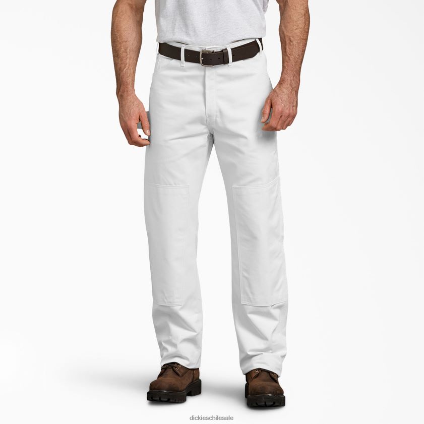 blanco (wh) hombres pantalones de pintor utilitarios con doble rodilla Dickies vestir X4H0F160