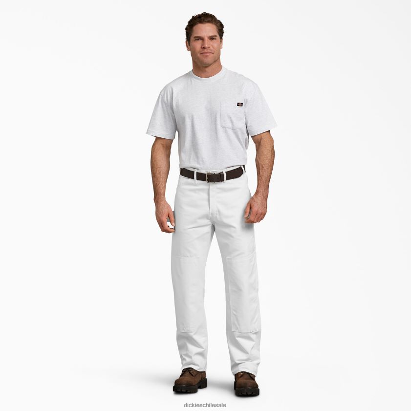 blanco (wh) hombres pantalones de pintor utilitarios con doble rodilla Dickies vestir X4H0F160