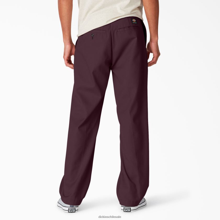 granate (señor) hombres pantalones de sarga de ajuste regular de skate Dickies vestir X4H0F60