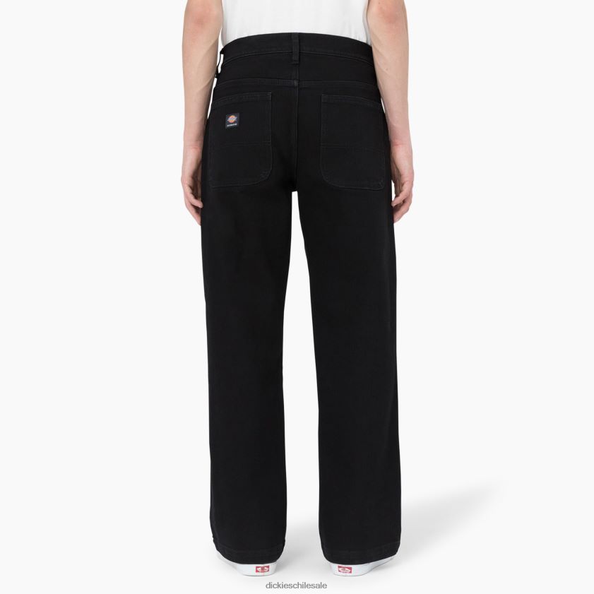 mezclilla negra (l9d) hombres vaqueros holgados de skateboarding wingville Dickies vestir X4H0F272