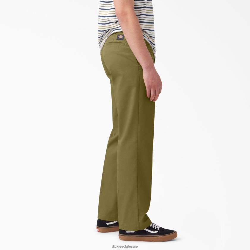 musgo verde (g2m) hombres pantalones de sarga de ajuste regular de skate Dickies vestir X4H0F58