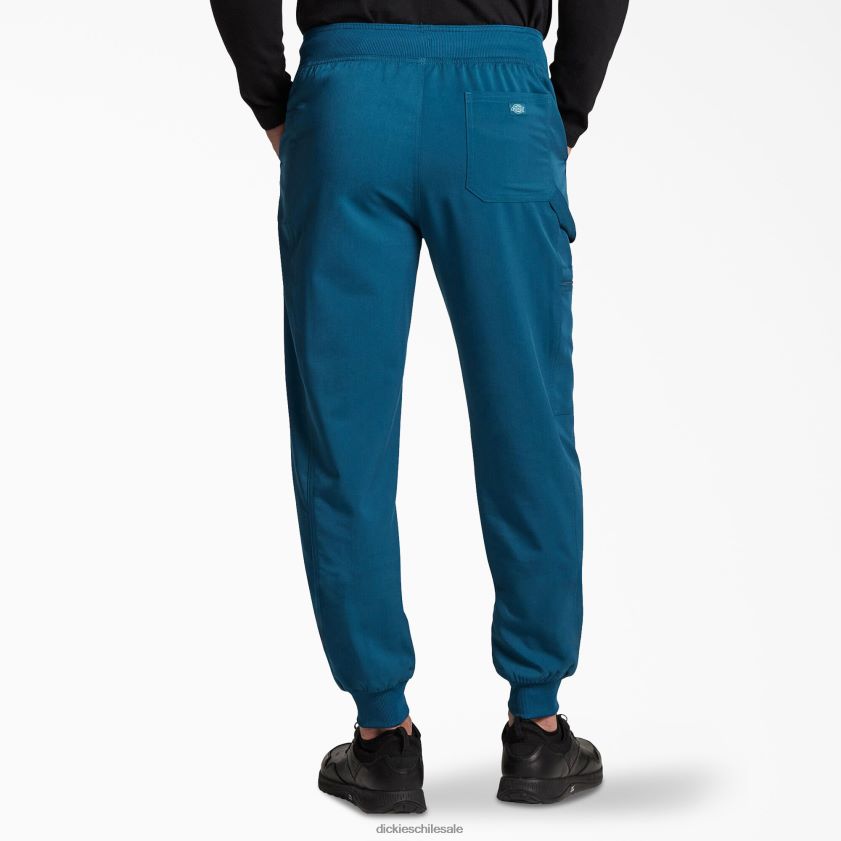 azul caribe (crb) hombres pantalones médicos tipo jogger de tiro medio Balance Dickies vestir X4H0F1386