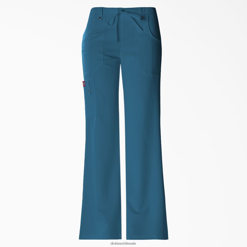 azul caribe (crb) mujer Pantalones médicos cargo xtreme stretch con pierna acampanada Dickies vestir X4H0F2425