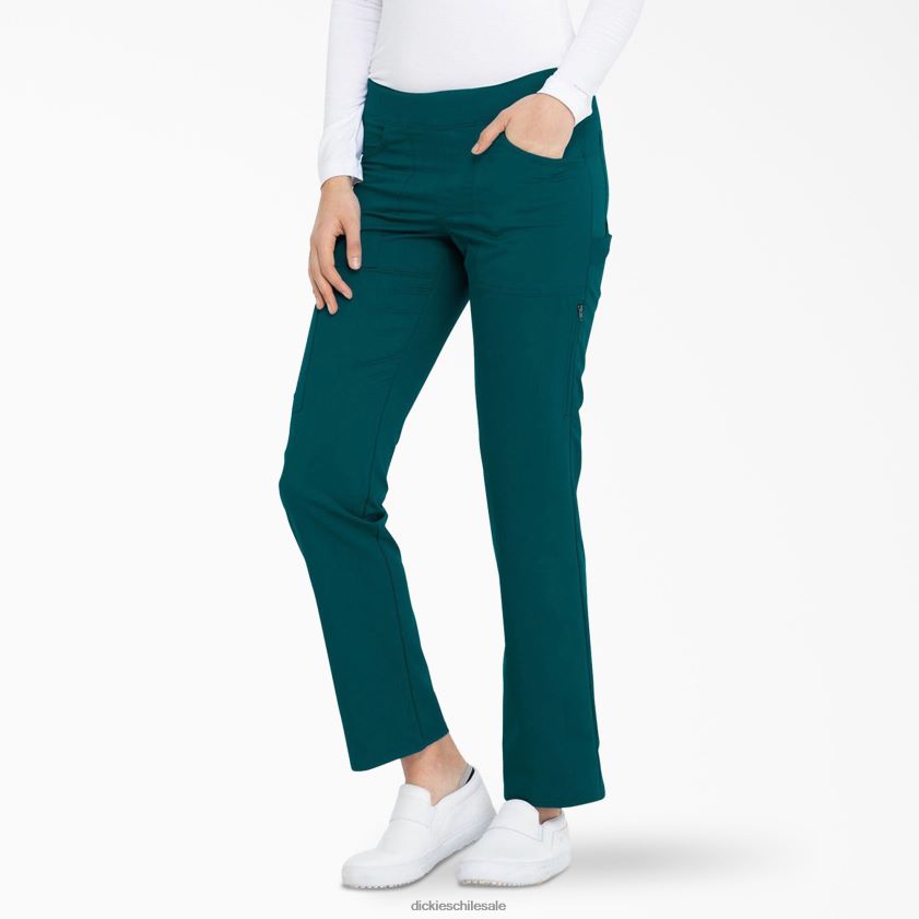 azul caribe (crb) mujer pantalones médicos con pernera cónica Balance Dickies vestir X4H0F2546