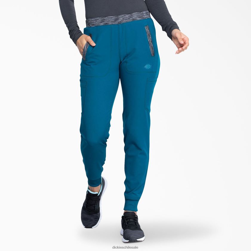 azul caribe (crb) mujer pantalones médicos tipo jogger dynamix Dickies vestir X4H0F2588