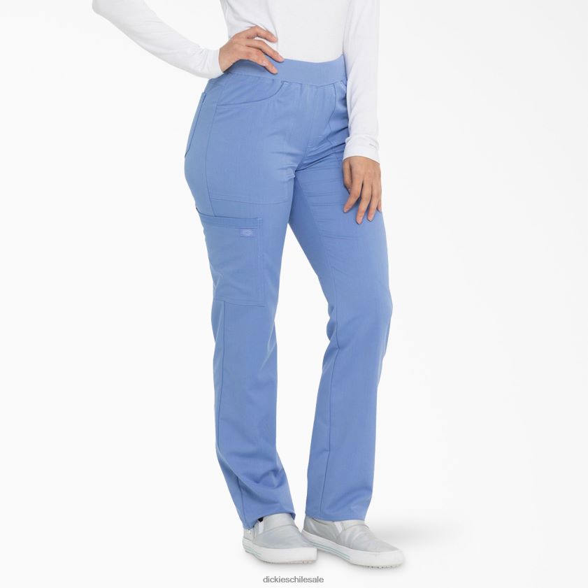 azul cielo (cbl) mujer pantalones médicos con pernera cónica Balance Dickies vestir X4H0F2545