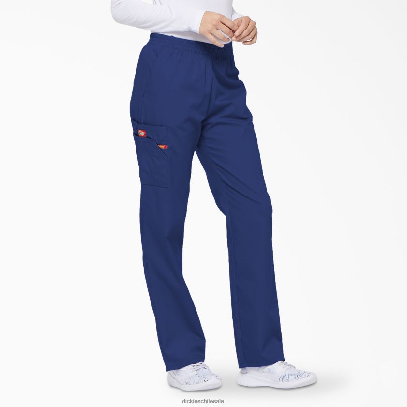 azul galaxia (gbl) mujer Pantalones médicos tipo cargo con pernera cónica de la firma eds Dickies vestir X4H0F2391