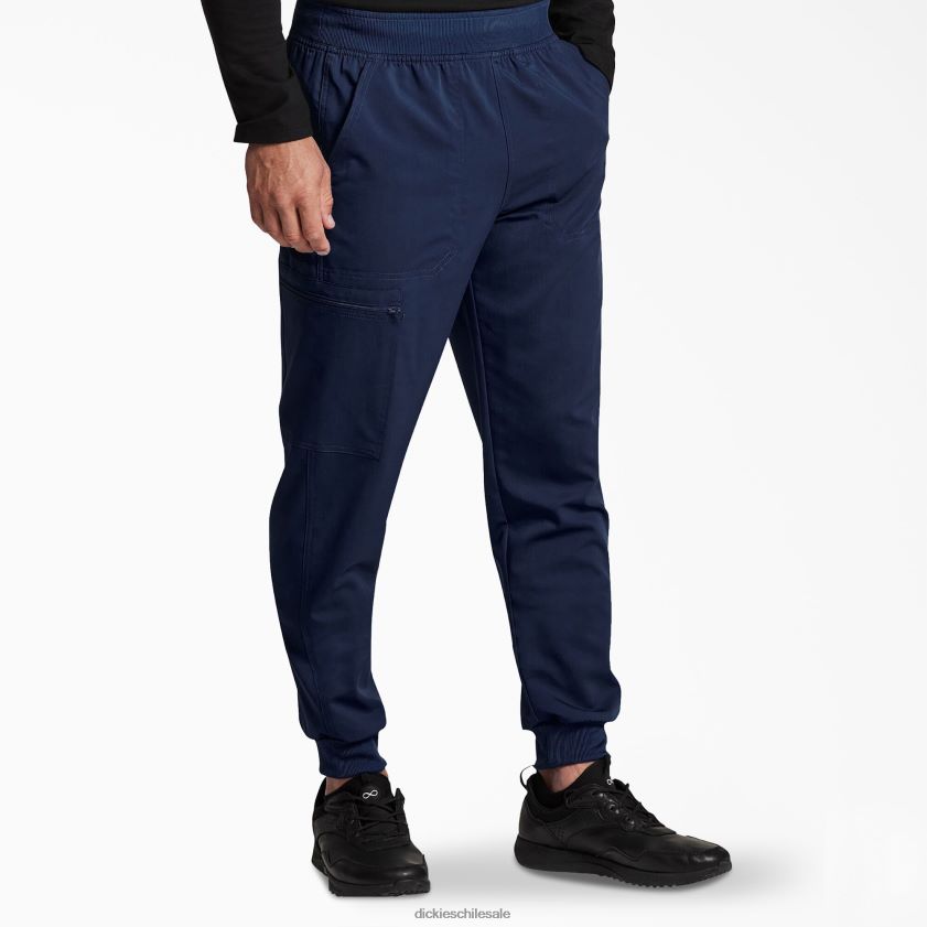 azul marino (nvy) hombres pantalones médicos tipo jogger de tiro medio Balance Dickies vestir X4H0F1387