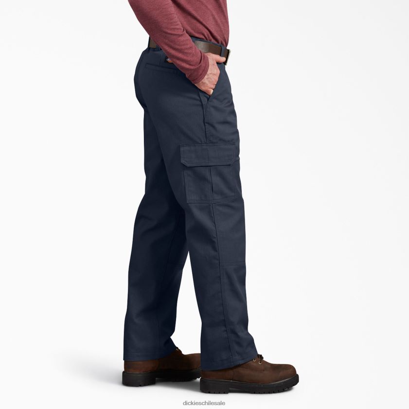azul marino oscuro (dn) hombres pantalones cargo de ajuste regular con cintura activa Dickies vestir X4H0F166