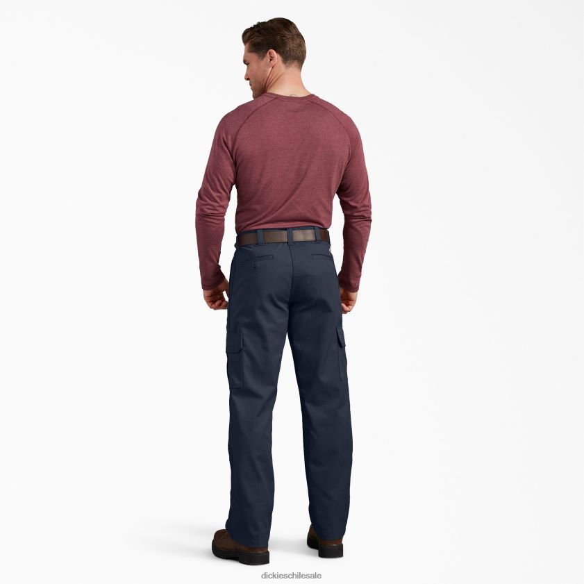 azul marino oscuro (dn) hombres pantalones cargo de ajuste regular con cintura activa Dickies vestir X4H0F166