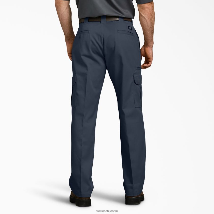 azul marino oscuro (dn) hombres pantalones cargo flexibles de ajuste holgado Dickies vestir X4H0F124