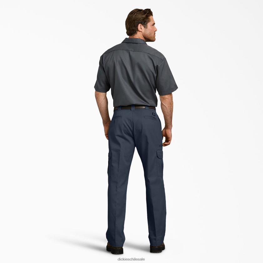 azul marino oscuro (dn) hombres pantalones cargo flexibles de ajuste holgado Dickies vestir X4H0F124