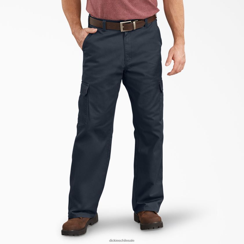 azul marino oscuro enjuagado (rdn) hombres pantalones cargo holgados Dickies vestir X4H0F82