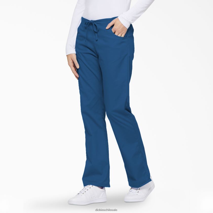 azul rey (rb) mujer Pantalones médicos tipo cargo con pierna acampanada de eds Signature Dickies vestir X4H0F2533