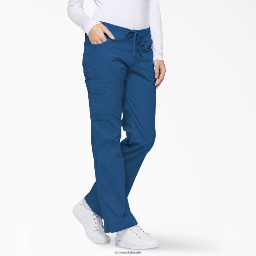 azul rey (rb) mujer Pantalones médicos tipo cargo con pierna acampanada de eds Signature Dickies vestir X4H0F2533