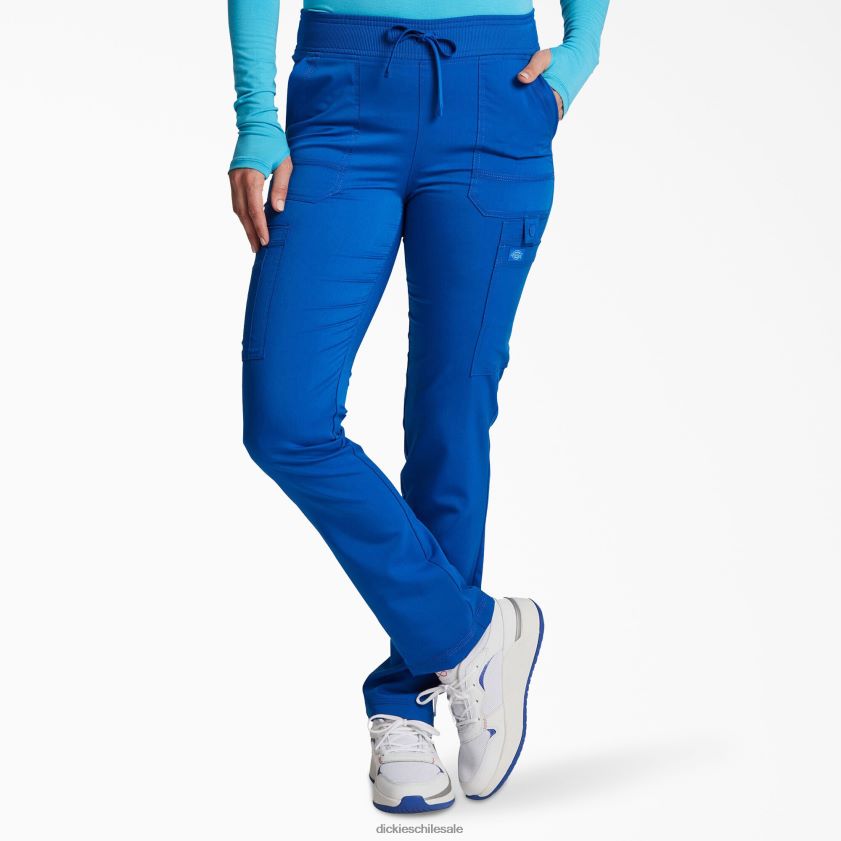 azul rey (rb) mujer pantalones médicos tipo cargo con pernera cónica Dickies vestir X4H0F2560