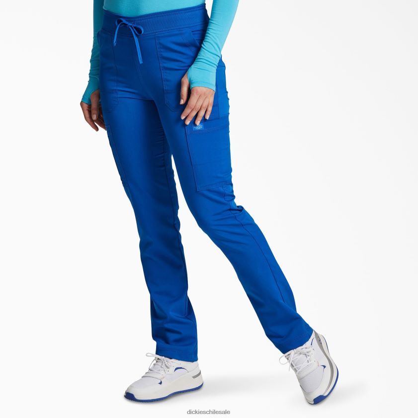 azul rey (rb) mujer pantalones médicos tipo cargo con pernera cónica Dickies vestir X4H0F2560