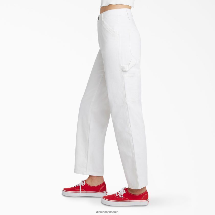 blanco (blanco) niños pantalones de carpintero de corte holgado para jóvenes Dickies vestir X4H0F1884