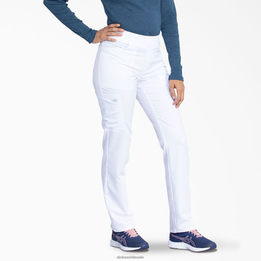 blanco (dwh) mujer pantalones médicos con pernera cónica Balance Dickies vestir X4H0F2548