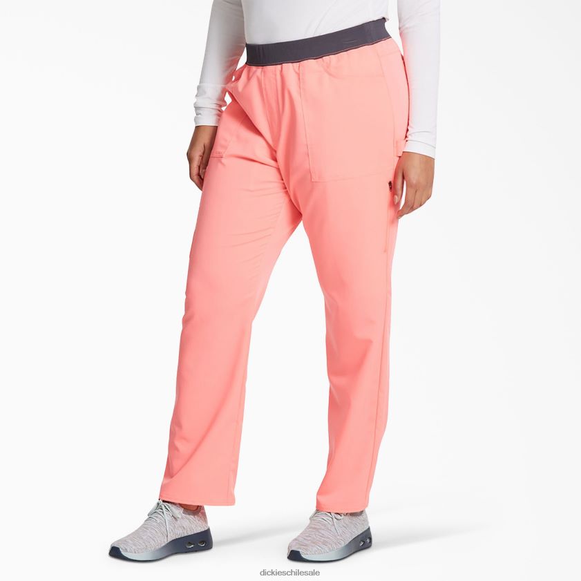 flamenco rosado (fla) mujer pantalones médicos con pernera cónica Balance Dickies vestir X4H0F2549