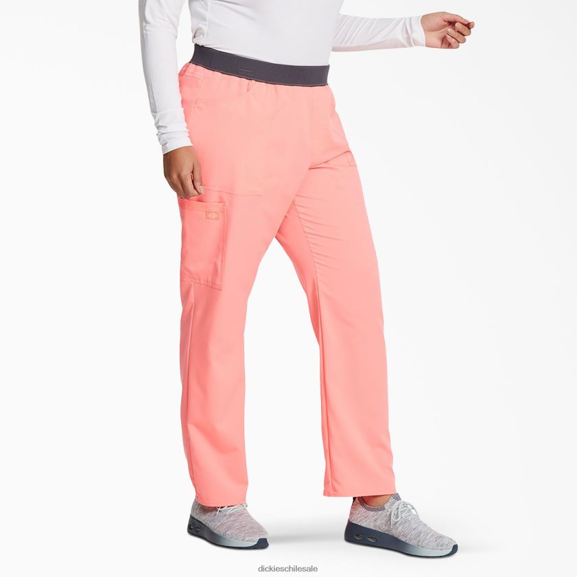 flamenco rosado (fla) mujer pantalones médicos con pernera cónica Balance Dickies vestir X4H0F2549