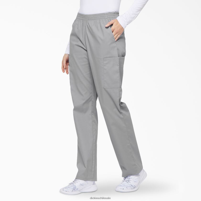 gris (gy) mujer Pantalones médicos tipo cargo con pernera cónica de la firma eds Dickies vestir X4H0F2392