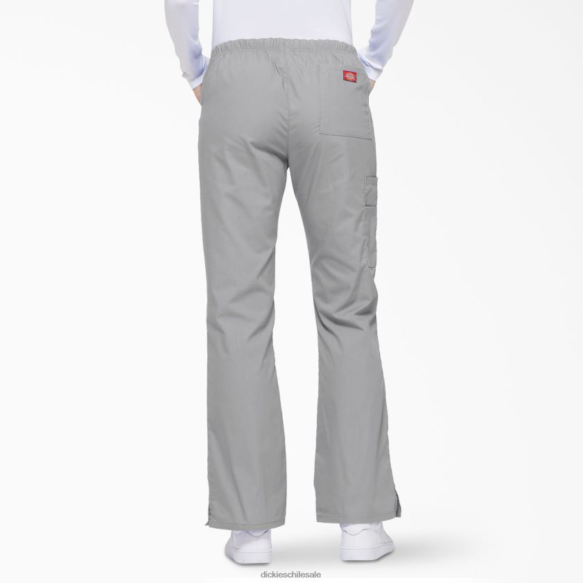 gris (gy) mujer Pantalones médicos tipo cargo con pierna acampanada de eds Signature Dickies vestir X4H0F2527