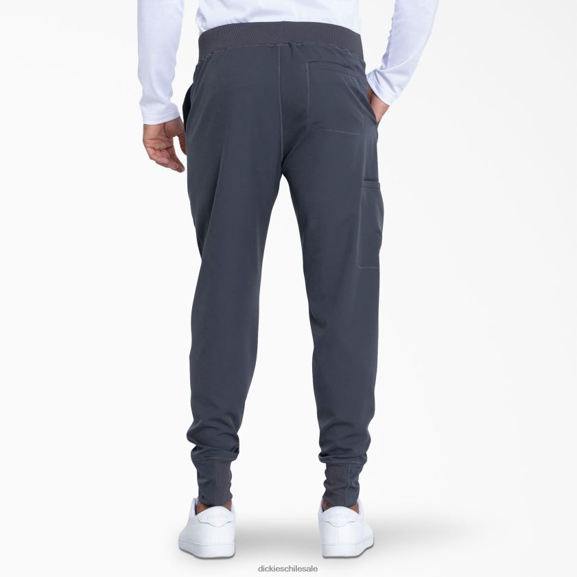 gris peltre (banco) hombres pantalones médicos tipo jogger dynamix Dickies vestir X4H0F1242