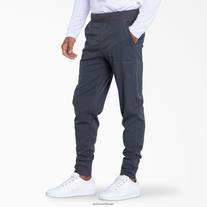 gris peltre (banco) hombres pantalones médicos tipo jogger dynamix Dickies vestir X4H0F1242