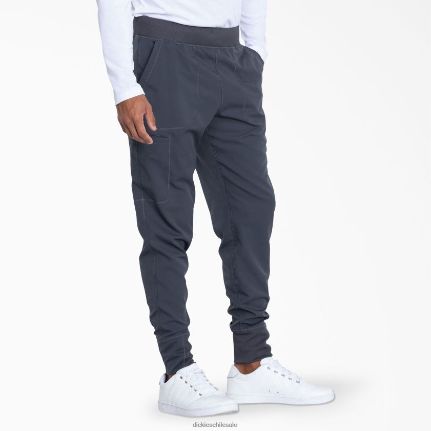 gris peltre (banco) hombres pantalones médicos tipo jogger dynamix Dickies vestir X4H0F1242