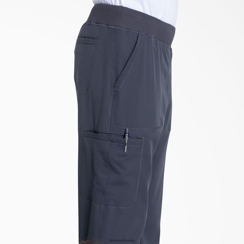 gris peltre (banco) hombres pantalones médicos tipo jogger dynamix Dickies vestir X4H0F1242