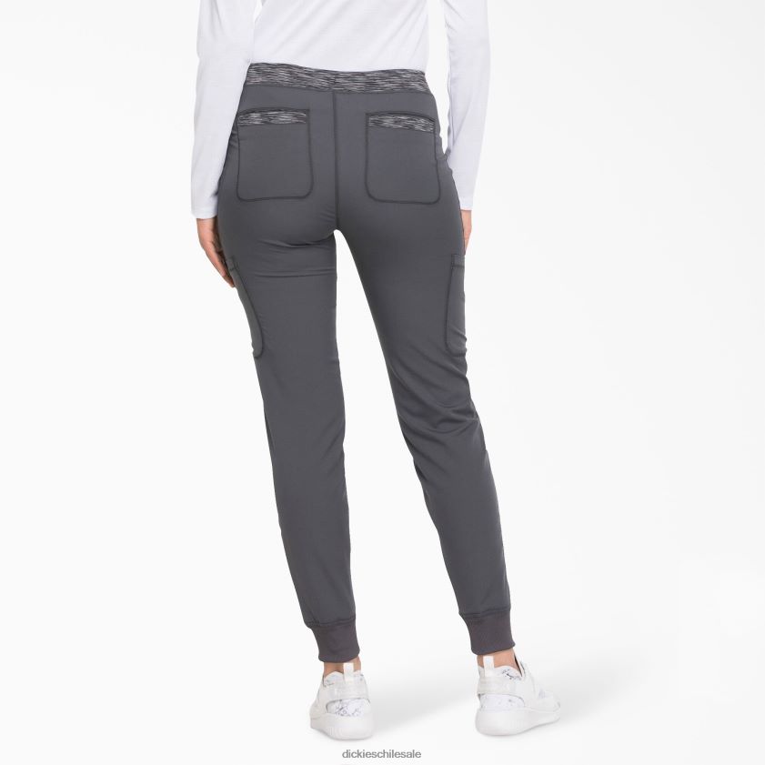 gris peltre (banco) mujer pantalones médicos tipo jogger dynamix Dickies vestir X4H0F2589