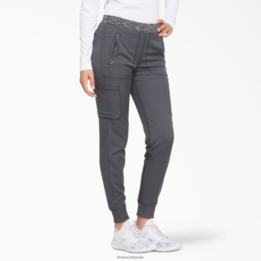 gris peltre (banco) mujer pantalones médicos tipo jogger dynamix Dickies vestir X4H0F2589